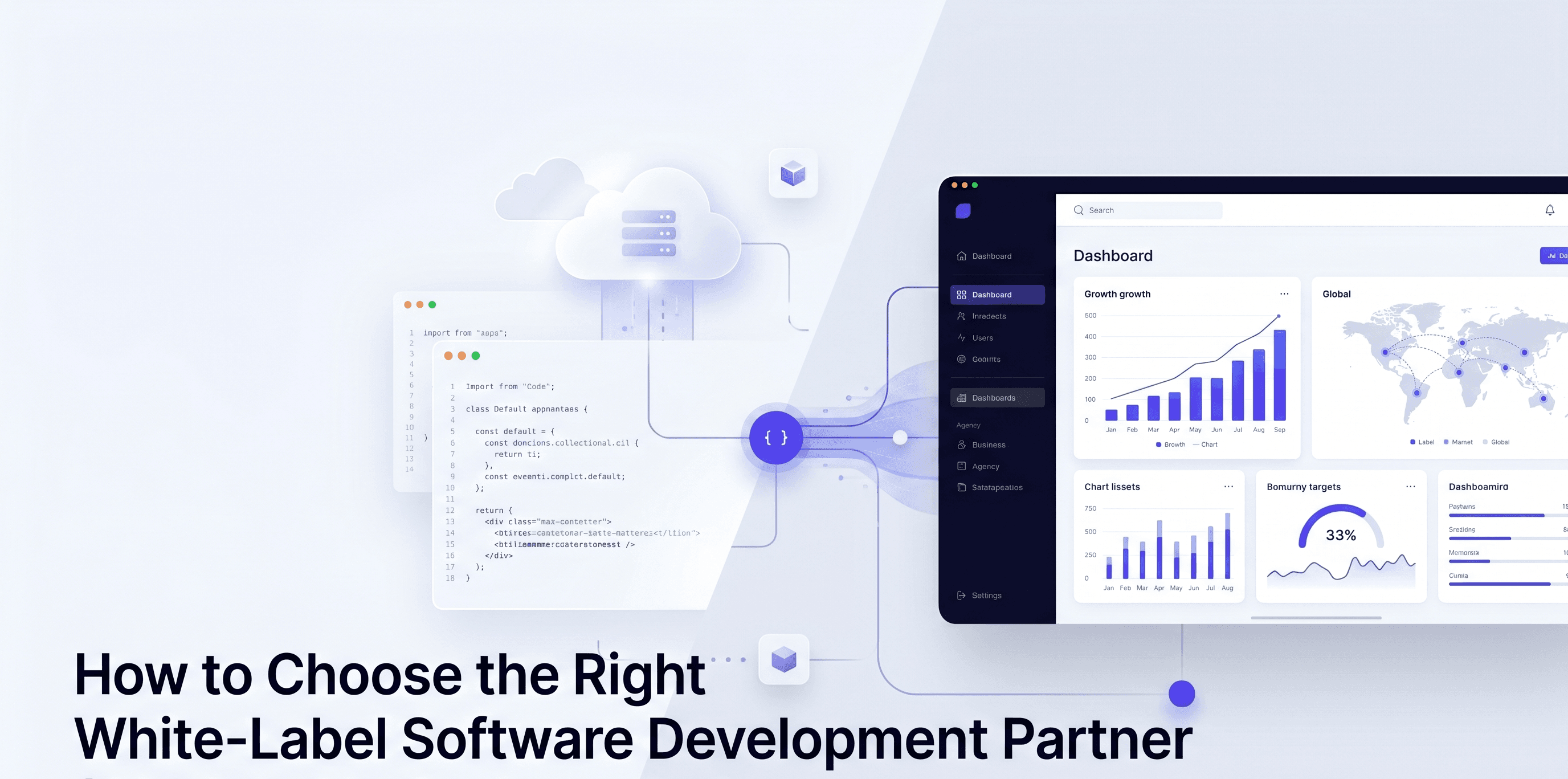 White label software development partnership guide for digital agencies illustration