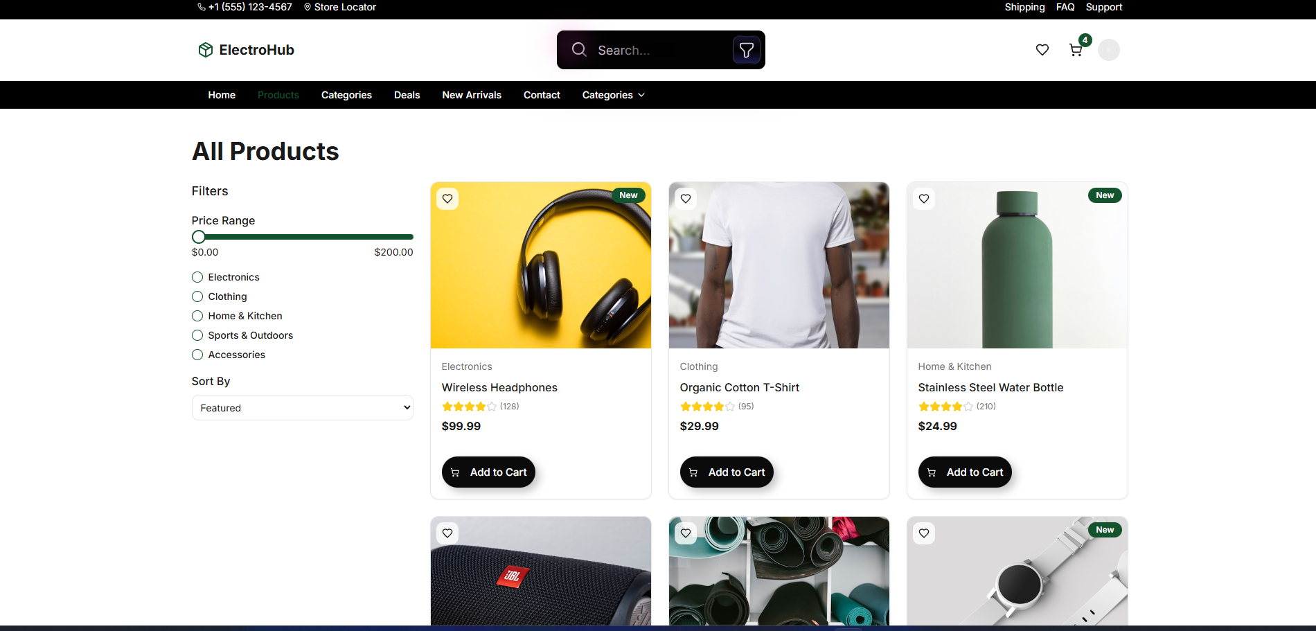 Electrohub E-commerce Platform